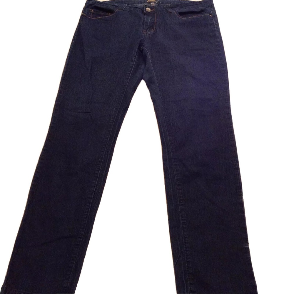 Chiqle Denim Architect Womens 3XL Dark Wash Straight Leg Jeans CYX8181-K0064